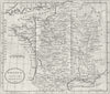 FRANCE. Guthrie 1787 old antique vintage map plan chart