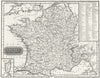 FRANCE. Departments. Kelly Legend Corsica Inset 1817 old antique map chart