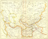 ASIA. Central. Bartholomew Walker 1888 old antique vintage map plan chart