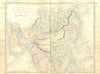 ASIA. Continent. Sidney Hall 1850 old antique vintage map plan chart
