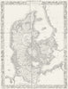DENMARK. Rapkin 1860 old antique vintage map plan chart