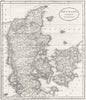 DENMARK. Guthrie  1808 old antique vintage map plan chart