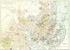 DENMARK. Town Plan Copenhagen. BRADSHAW c1879 old antique map chart