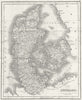 DENMARK. Guthrie SMITH  1819 old antique vintage map plan chart