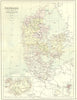 DENMARK. Iceland Faroes Schleswig Lauenburg 1888 old antique map plan chart