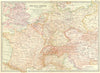 EUROPE. Central Travel-Map 1903 old antique vintage plan chart