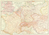 EUROPE. Central Travel-Map.  1903 old antique vintage plan chart