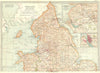 UK. England Wales, North 1903 old antique vintage map plan chart