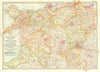 UK. West Midlands England & North Wales 1903 old antique map plan chart
