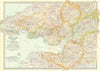 SOUTH WALES ENGLAND WEST COUNTRY. Glos Somt 1903 old antique map plan chart
