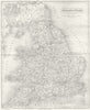UK. England Wales. England Wales Fullarton Map 1841 old antique plan chart