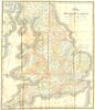 ENGLAND & WALES. FULLARTON 1835 old antique vintage map plan chart