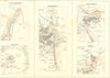 GRIMSBY HARWICH SUNDERLAND GOOLE SCARBOROUGH.  1860 old antique map plan chart