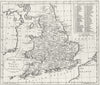 UK. England Wales. Guthrie 1796 old antique vintage map plan chart