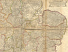 EAST ANGLIA, MIDLANDS. Norfolk Suffolk; Hollar 1676 old antique map plan chart
