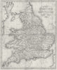 ENGLAND WALES. Roads, rail, canals, rivers. Lewis 1831 old antique map chart