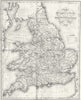 ENGLAND WALES. Roads, rail, canals rivers Lewis 1837 old antique map chart