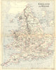 ENGLAND WALES. Longman Weller Dover Straits 1882 old antique map plan chart