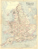 UK. England Wales. LONGMANS 1897 old antique vintage map plan chart