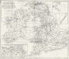 UK EIRE. River canal rail coalfield lighthouse 1851 old antique map plan chart