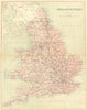 UK. England Wales. Virtue railways 1870 old antique vintage map plan chart