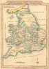 UK. England Wales. Wallis 1810 old antique vintage map plan chart