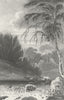 WALES. Llanddewi Cardiganshire. Dugdale c1840 old antique print picture