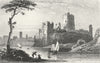 WALES. Pembroke Castle, Pembrokeshire. Dugdale c1840 old antique print picture