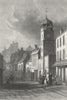 WALES. High Street, Pembroke. Dugdale c1840 old antique vintage print picture