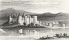 WALES. Conwy Castle, Caernarfonshire. Dugdale 1835 old antique print picture