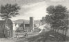 MONMOUTH. Raglan, Monmouthshire. Wales Dugdale c1840 old antique print picture