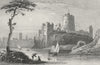 WALES. Pembroke Castle, Pembrokeshire. DUGDALE c1840 old antique print picture