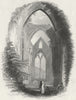 WALES. Tintern Abbey. DUGDALE c1840 old antique vintage print picture