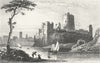 WALES. Pembroke Castle, Pembrokeshire. DUGDALE c1840 old antique print picture