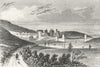 CONWY CASTLE. & bridge, Caernarfonshire. DUGDALE 1835 old antique print