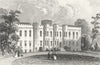 WALES. Cardiff Castle, Glamorganshire. DUGDALE c1840 old antique print picture