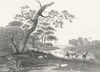 WALES. Vale of Llanwillan, Montgomeryshire. DUGDALE c1840 old antique print