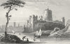 WALES. Pembroke Castle, Pembrokeshire. DUGDALE c1840 old antique print picture