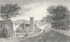 MONMOUTH. Raglan, Monmouthshire. Wales DUGDALE c1840 old antique print picture