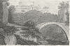 WALES. Llandovery. DUGDALE c1840 old antique vintage print picture