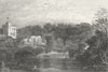 WALES. Bala lake, Merionethshire. DUGDALE c1840 old antique print picture