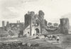 MONMOUTHSHIRE. Pencoed Castle. Wales DUGDALE c1840 old antique print picture