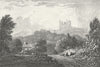 WALES. Newport Castle, Pembrokeshire. DUGDALE c1840 old antique print picture