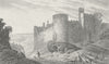 WALES. Manerbeer Castle, Pembrokeshire. DUGDALE c1840 old antique print