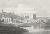 HAVERFORD. west Castle, Pembrokeshire. DUGDALE c1840 old antique print picture