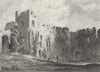 WALES. Chepstow Castle, Monmouthshire. DUGDALE c1840 old antique print picture