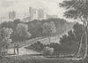 WALES. Lanstephan Castle, Carmarthenshire. DUGDALE c1840 old antique print