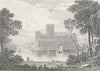 WALES. Pembroke Castle, Pembrokeshire. DUGDALE c1840 old antique print picture