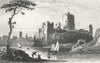 WALES. Pembroke Castle, Pembrokeshire. DUGDALE c1840 old antique print picture