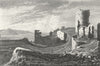WALES. Aberystwyth Castle, Cardiganshire. DUGDALE c1840 old antique print